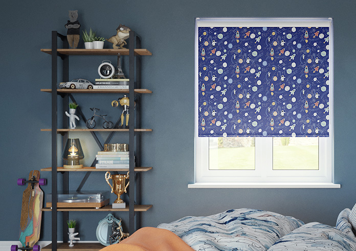 Outer Space, Celestial Blue - Roller Blind - Image 3